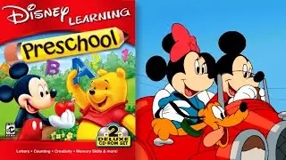 Disney Learning Preschool Mickey & Winnie  - 2 CD Deluxe Set (2000) [PC, Windows] longplay