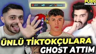 ÜNLÜ TİKTOKÇULARI GHOSTLAYARAK DELİRTTİM😄 PUBG MOBİLE