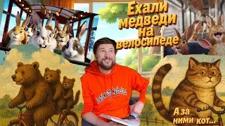 Ехали медведи на велосипеде, а за ними кот задом наперед. Стихи детям.Тараканище. Корней Чуковский.