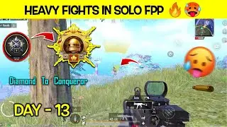 Day - 13 🔥🇵🇰 •DIAMOND / PLATINUM TO CONQUEROR IN SOLO FPP. 🥵 #solofpprankpush #conqueror #hammadop