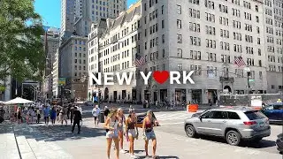 [4K]🇺🇸New York City Summer Streets🗽: Park Ave, 5th & 6th Ave. 2024