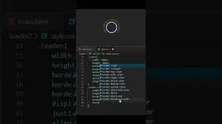 Loading Animation using CSS ⚡| CSS Shorts for beginners #ytshorts #css #webdevelopment #cssanimation