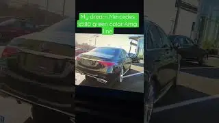 My dream Mercedes Benz s580 in green wit Amg package 
