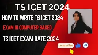 How to write TS ICET in computer based(online)||TS icet exam date 2024
