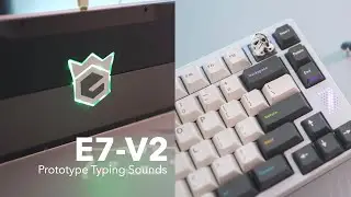 E7-V2 Prototype Overview & Typing Sounds (Obsidian Switches, GMK Oblivion Keycaps)