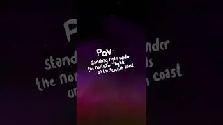 Standing right under Aurora Borealis in Scotland 🌌🏴󠁧󠁢󠁳󠁣󠁴󠁿