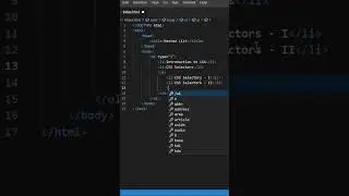 Nested list - HTML CSS