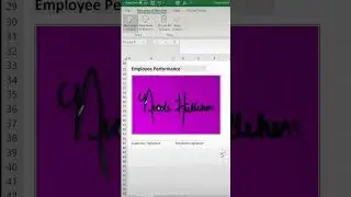 How to insert your signature in excel