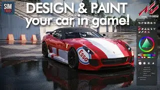 Design & Paint your car in game in real time! | 2 Minute Tutorial | Assetto Corsa Guides & Tutorials