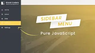 Responsive Sidebar Menu HTML CSS And JavaScript | Sidebar Nav Menu HTML CSS JavaScript Tutorial