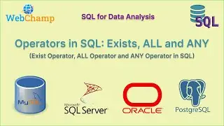 SQL 9: Logical Operators (EXISTS, ALL, ANY) in SQL || Filter Records based on subquery result set