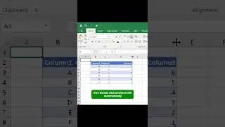 Widen Your Columns Instantly with AutoFit in Excel!