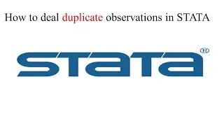 Data analysis in STATA || How to deal duplicate observations in STATA
