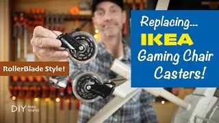 Replacing IKEA auto-locking Casters / RollerBlade Style! 4K