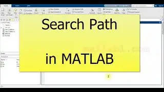 Search Path in MATLAB