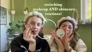 switching makeup AND skincare routines with my cousin! 🩷🩷