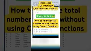 How to count total number of rows without using Count function 