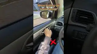 When exiting the vehicle, use the hand away from the door to open the door
