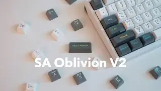 SA Oblivion V2 Keycap Set Unboxing & Typing Sounds on E7-V2 Prototype (Obsidian Switches)