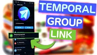 how to create telegram temporal group link