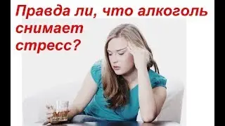 Правда ли, что алкоголь снимает стресс?