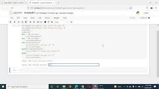 Python Program to Take in Two Strings and Display the Larger String without Using Built in Function