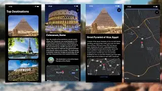 Top Destinations Complete SwiftUI App with Maps and Lottie Animation as Map Annotations