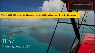 How to Turn Off Microsoft Rewards Notification on Lock Screen in Windows 10