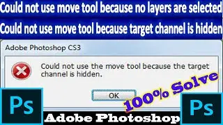 Could use the move tool because no layer are selected.