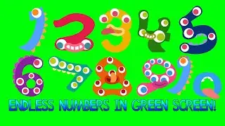 Endless Numbers Sounds 1-100 and more…but in a green screen (Credits in Description)