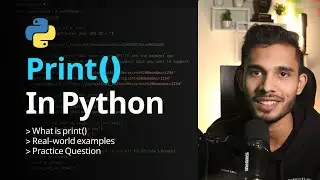 Print() function in Python | Python for Beginners | 