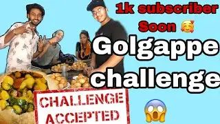 Golgappe challenge with friends 😱😱|| eat 100 golgappes per person