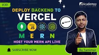 🌐 Deploy MERN Backend on Vercel | Step-by-Step Deployment Tutorial 🚀