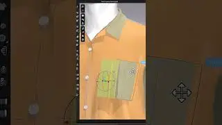 Inverted Pleated Pocket on Clo3d #clo3d #learnclo3d #tutorial #pocket #clo3dtutorial