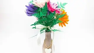 Zinnia and Chrysanthemum Bouquet | 3D svg | SVG Templates | Circuit | FREE 3D SVG | Flower Craft