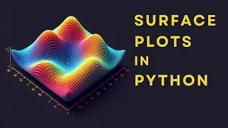 3-Dimensional Python Plots - Part 2: Surfaces | Matplotlib Tutorials