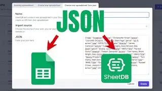 Create Google Spreadsheet and API from JSON data