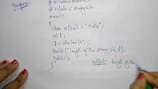 strlen in c programming | string library function |