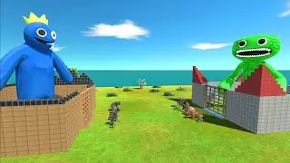 Rainbow Friends Blue Army vs Jumbo Josh Army - ARBS