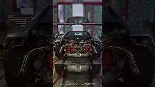 Audi R8 exhaust glowing red hot! 😱