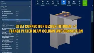 Flange Plated Beam Column Web Connection Design using Ram connection