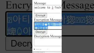 Encryption and Eecryption using Java Script #shortsfeed  #shorts #shortvideo #viralshorts