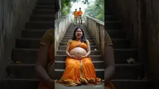 Pregnant Woman Rescued From Stairs in the tample.