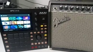 Connect MPC One To Guitar Amp Aux Input (Can Still Play Guitar Too)