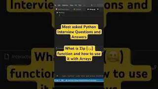 What is Zip function and how to use that with Arrays in Python 