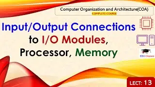 L13: Input/output Connections to I/O Modules, Processor, Memory | Computer Organization Architecture