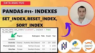 PYTHON PANDAS TUTORIAL #11 - INDEXES IN PANDAS (Set, reset and use indexes)