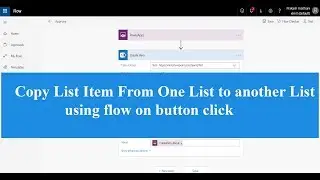 Copy list item from one list to another list with flow on powerapps button click