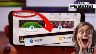How To Hack Pes 2021 Mobile | Unlimited GP And Club Coins |Pes 2021 Mod Apk (Android_ios)
