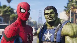 الأبطال الخارقين على القضبان دوامة قمع جسر 🕷️🏍️ RAINBOW SPIDER MAN! on Motorcycle in Spiral Bridge